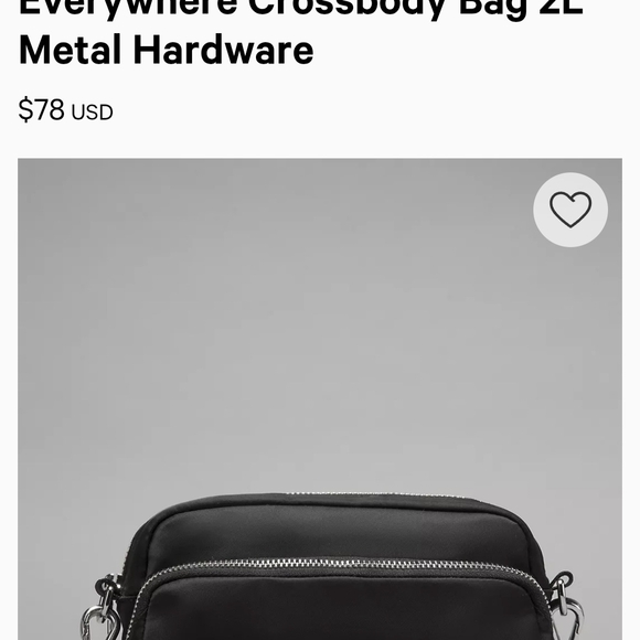 Lululemon Everywhere Crossbody Purse With Metal Hardware NWT - Picture 11 of 11